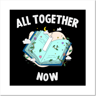 All Together Now Summer Reading Program 2023 Book Rainbow Posters and Art